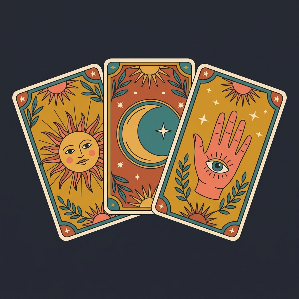 Cartas de Tarot coloridas